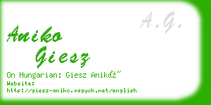 aniko giesz business card